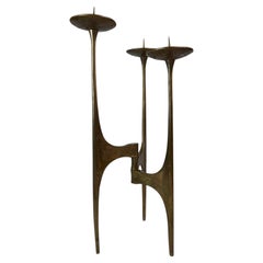 Bougeoir de sol de style brutaliste, par Michael Harjes, Allemagne, 1960
