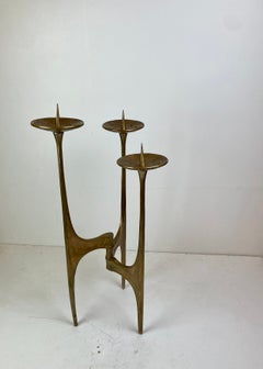 Bougeoir de sol de style brutaliste, par Michael Harjes, Allemagne, 1960