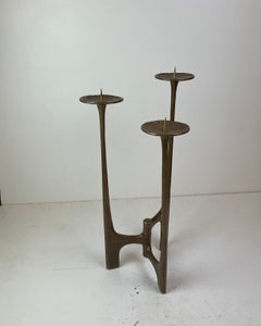 Bougeoir de sol de style brutaliste, par Michael Harjes, Allemagne, 1960