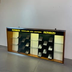 Ronson Varaflame, Lighted Counter Display Cabinet, UK, 1960s