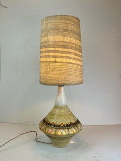 Lampe de table en céramique, créée par Georges Pelletier pour Accolay, France, années 1960