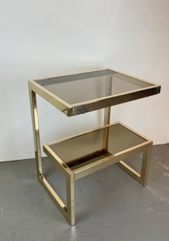 G-Form Side Table by Belgochrom for Dewulf Selection, Belgium, 1970s