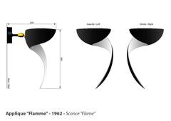 SCONCE      Portavelas Serge Mouille "Flamme" o Llama