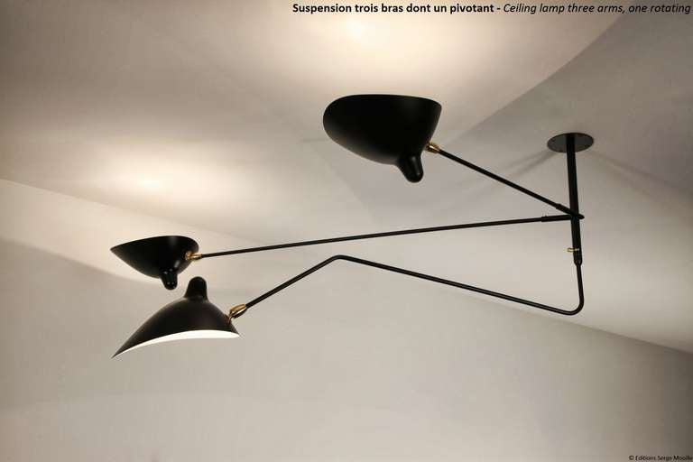 three arm ceiling lamp