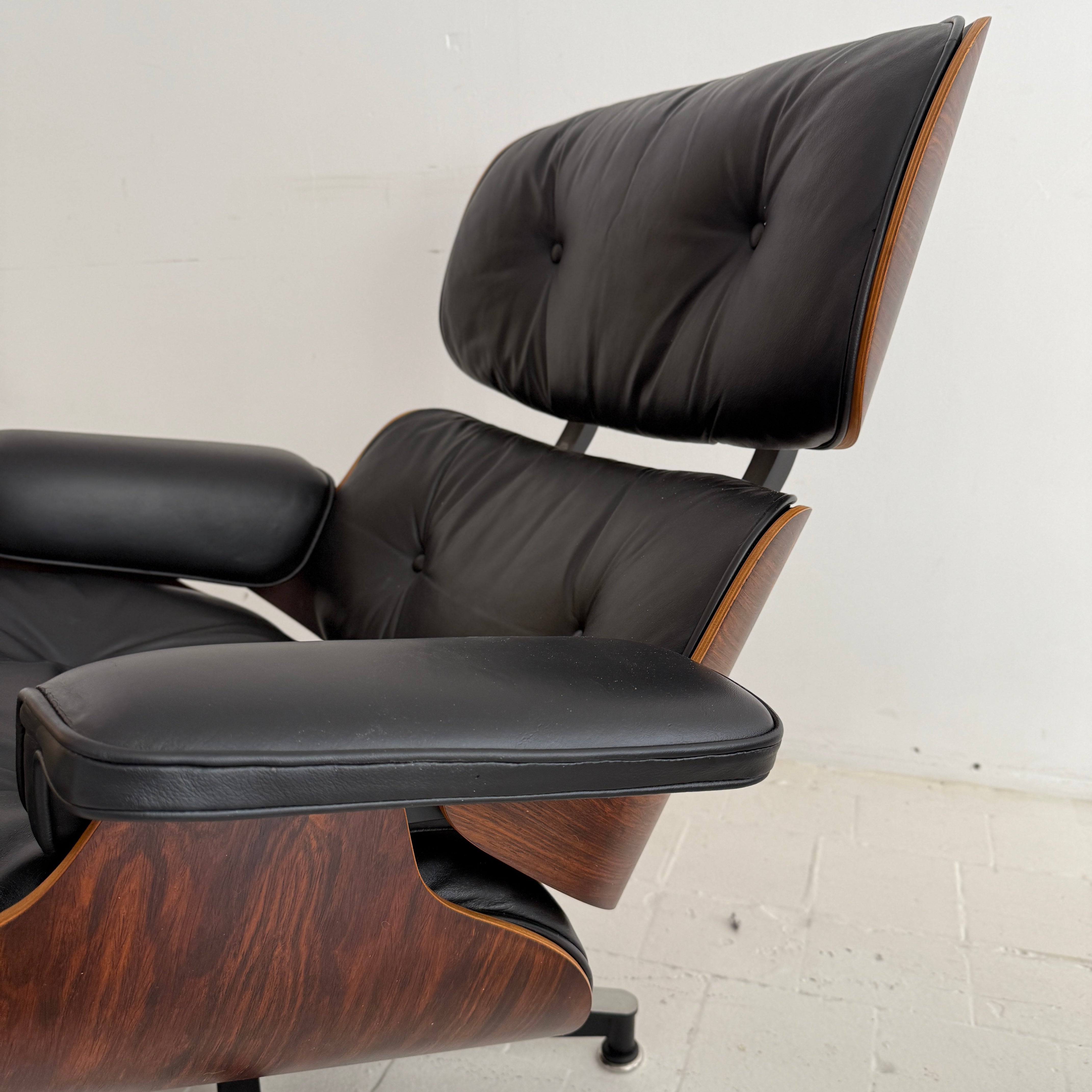 Designers Charles and Ray Eames sought to develop furniture that could be mass-produced and affordable, with the exception of the Eames Lounge Chair. The chair was inspired by the traditional English club chair. Though the Eames Lounge Chair later