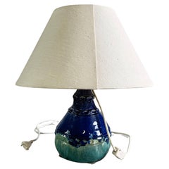 Original Vintage Keramik Tischleuchte Fat Lava Midcentury 1960