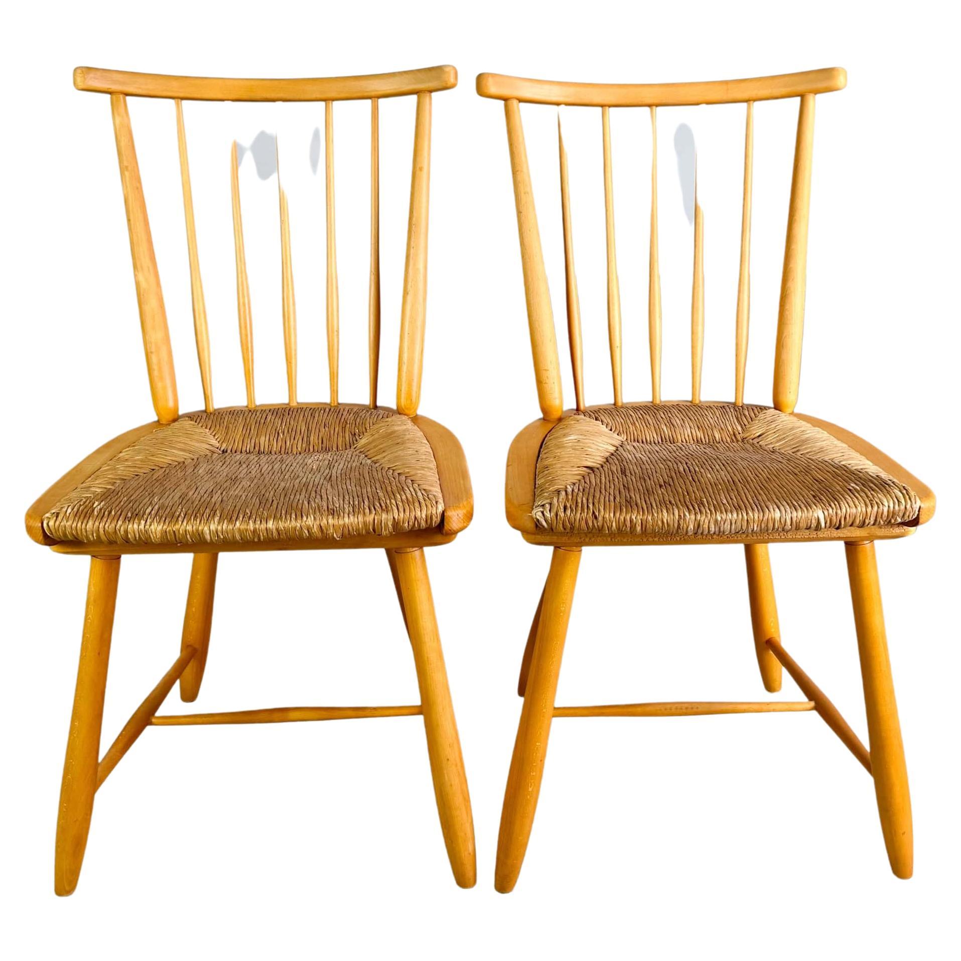 2er Set Original WKS Midcentury Stuhl WK Möbel Arno Lambrecht en vente
