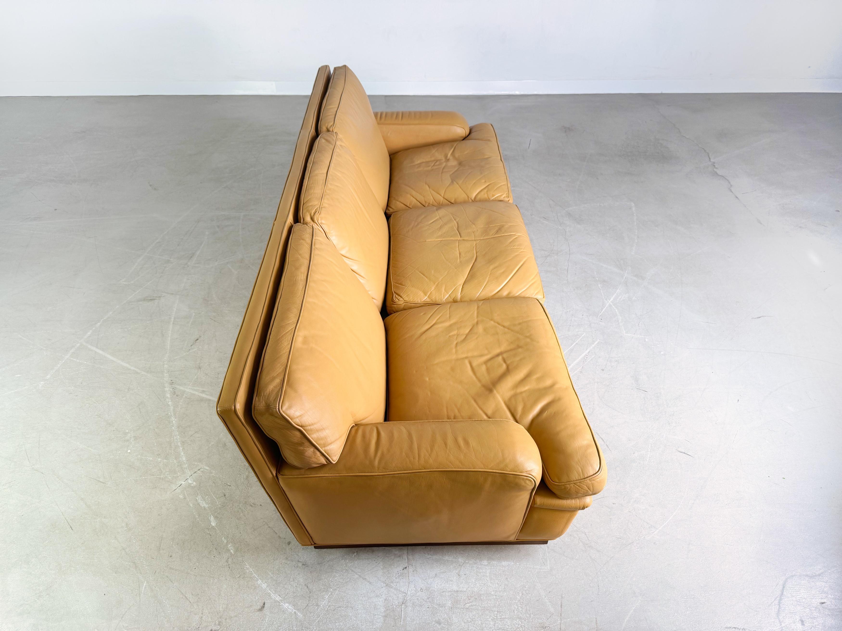Milieu du XXe siècle Original Midcentury Dreisitzer Sofa Couch Arne Norell Mexico Leder en vente