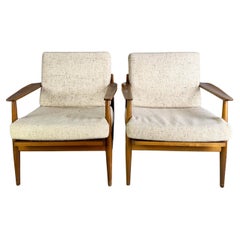 2x Midcentury Sessel easy chair hell Vintage 1960s Lounge Stuhl
