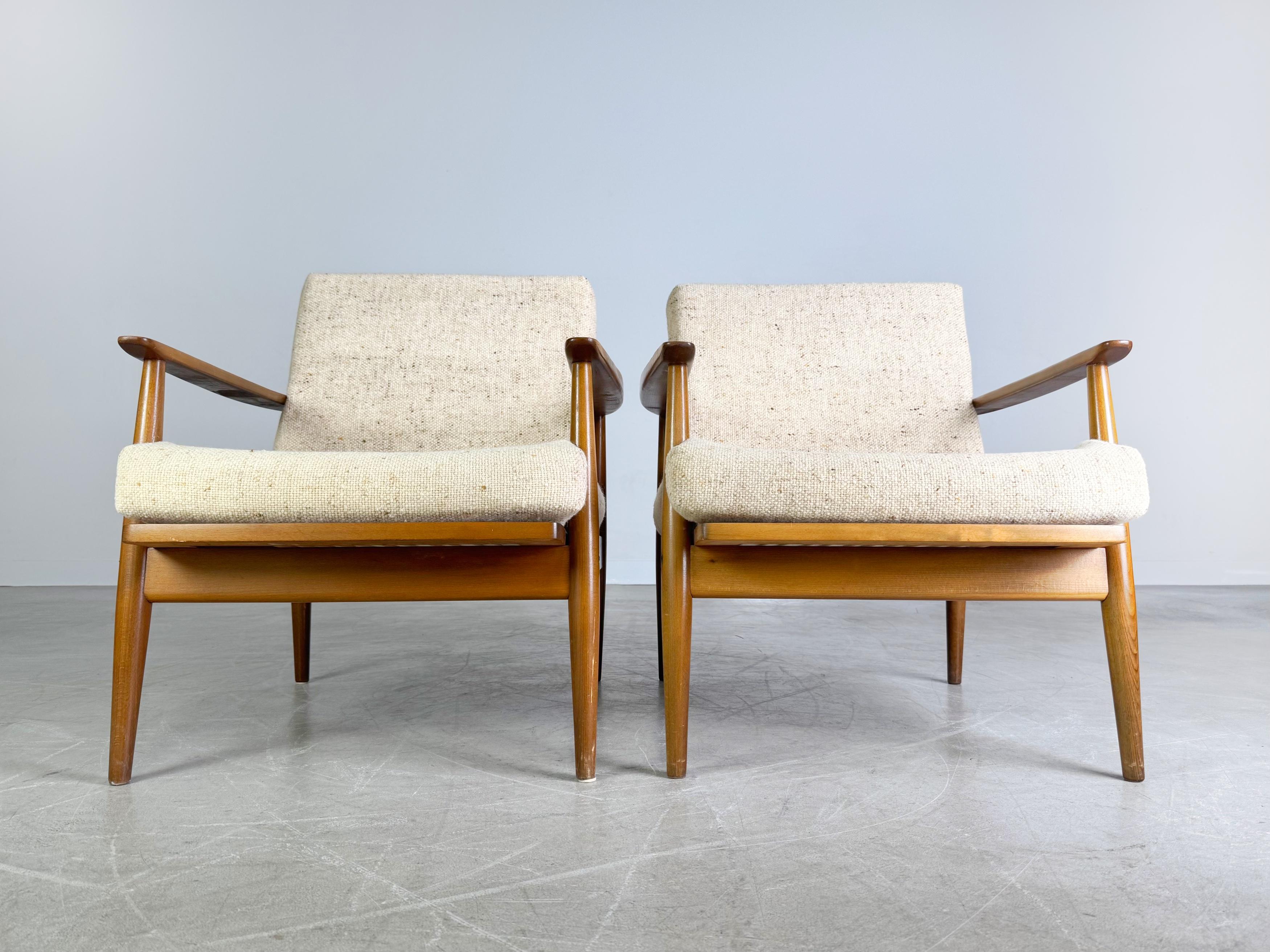 2x Sillón Sessel de mediados de siglo infierno Vintage 1960 Lounge Stuhl Moderno de mediados de siglo en venta