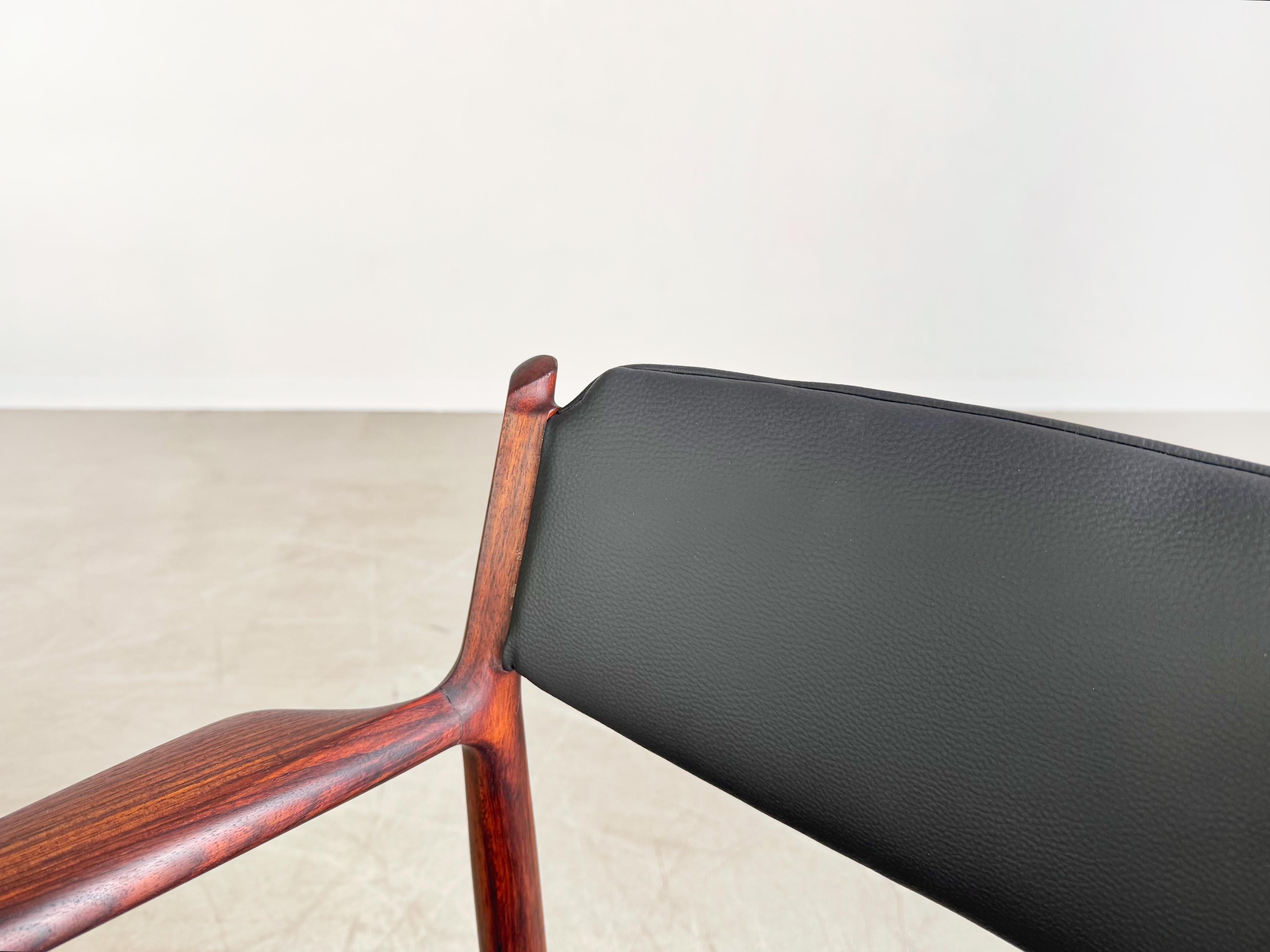 3x Arne Vodder Midcentury Stuhl P. Olsen Sibast Palisander danish en vente 3