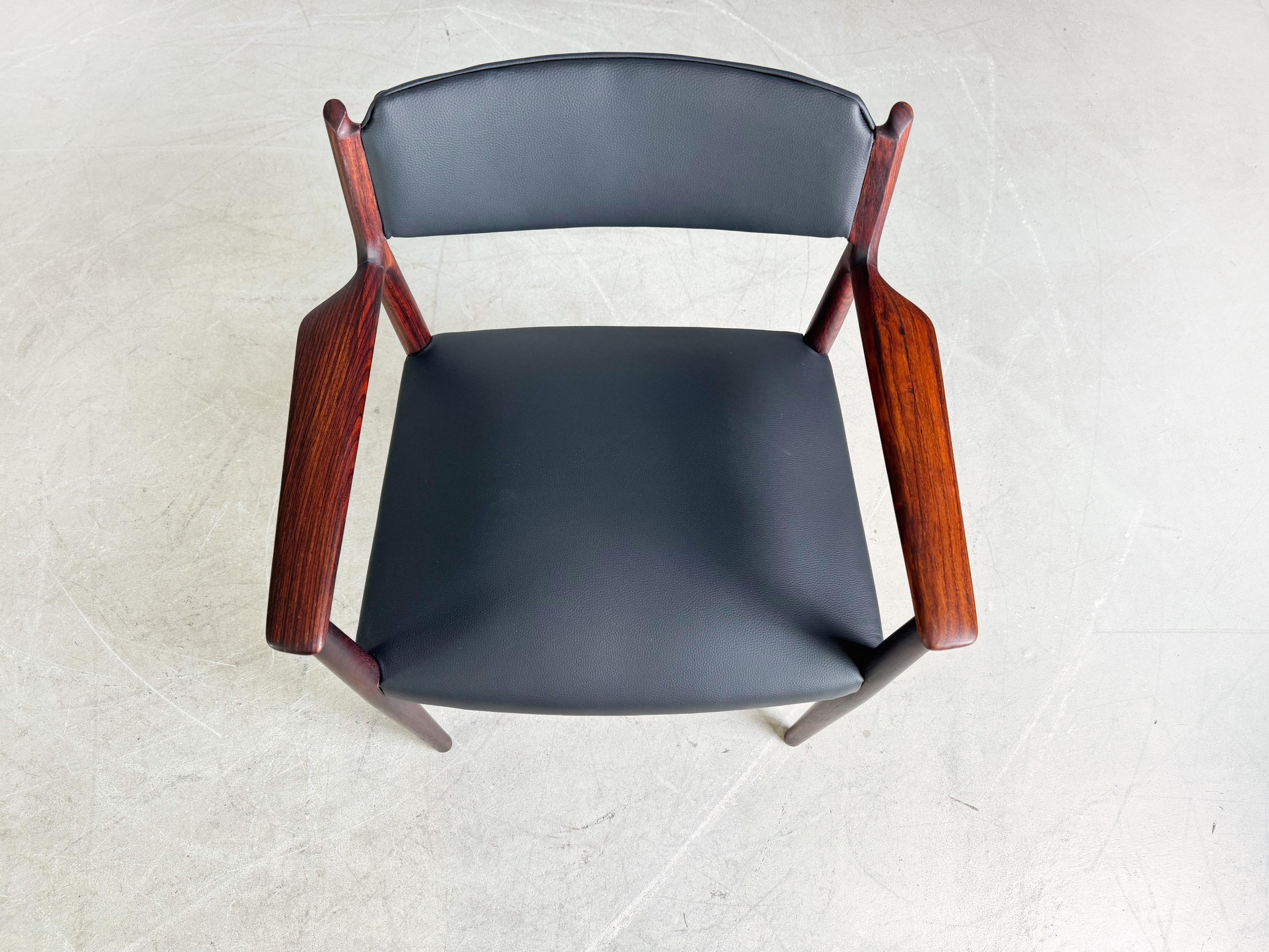 3x Arne Vodder Midcentury Stuhl P. Olsen Sibast Palisander danish en vente 1