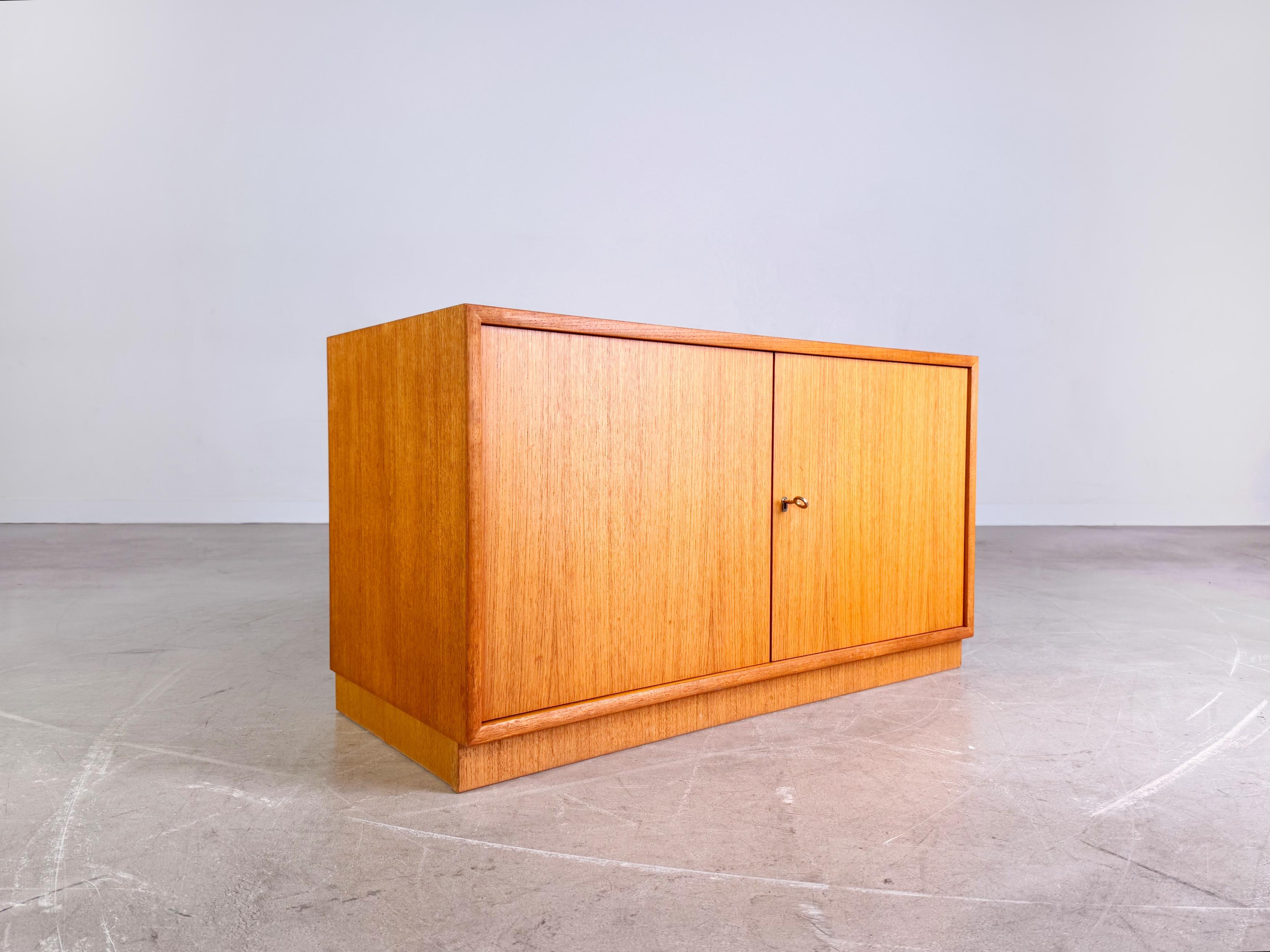 German Original Midcentury Sideboard WK Möbel Teak Lowboard Kommode For Sale
