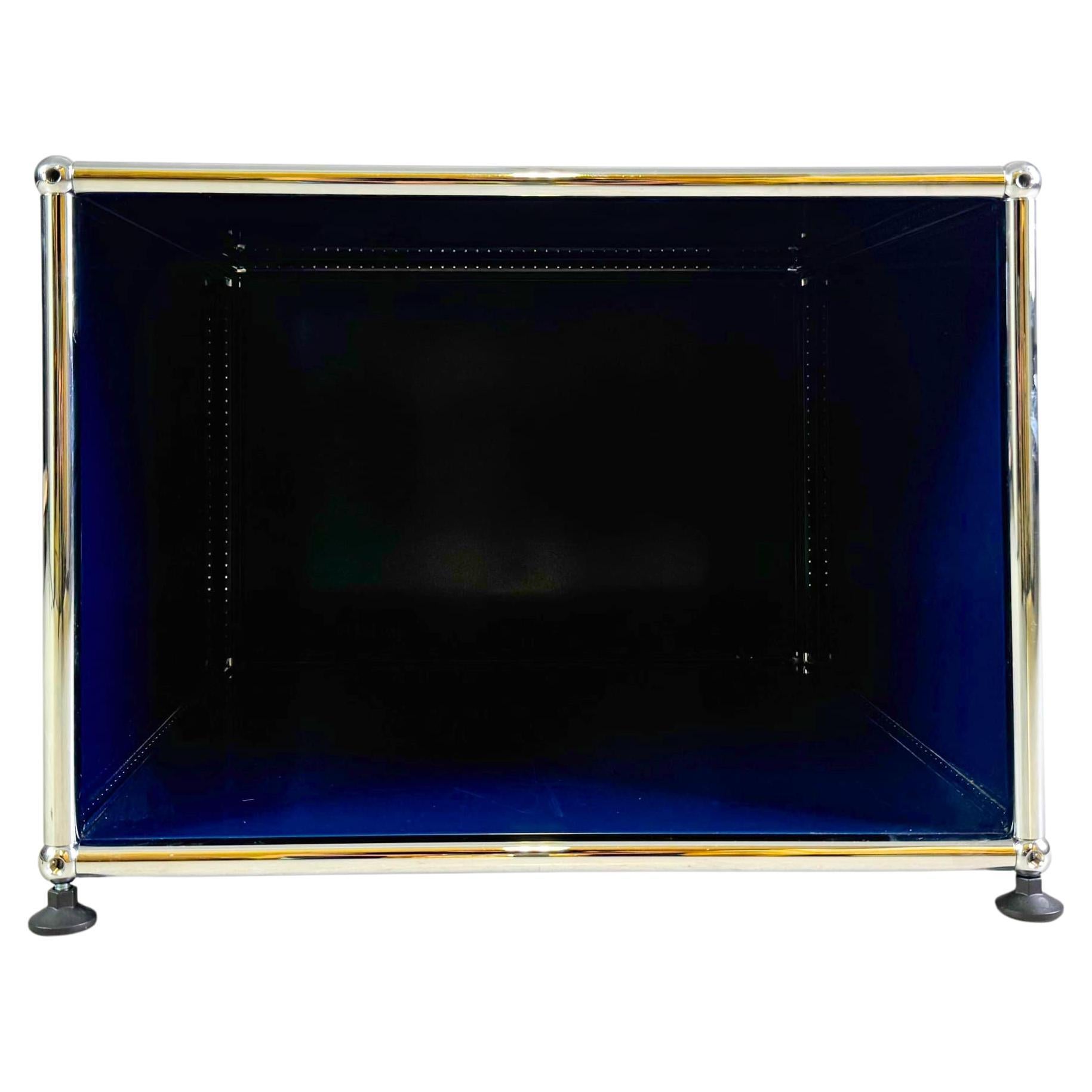 Usm Haller Couchtisch Fritz Haller stahlblau Beistelltisch Credenza