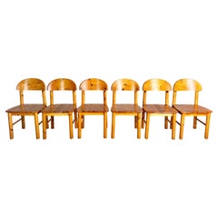 6er Set Rainer Daumiller Stühle Midcentury Stuhl Kiefer Vintage