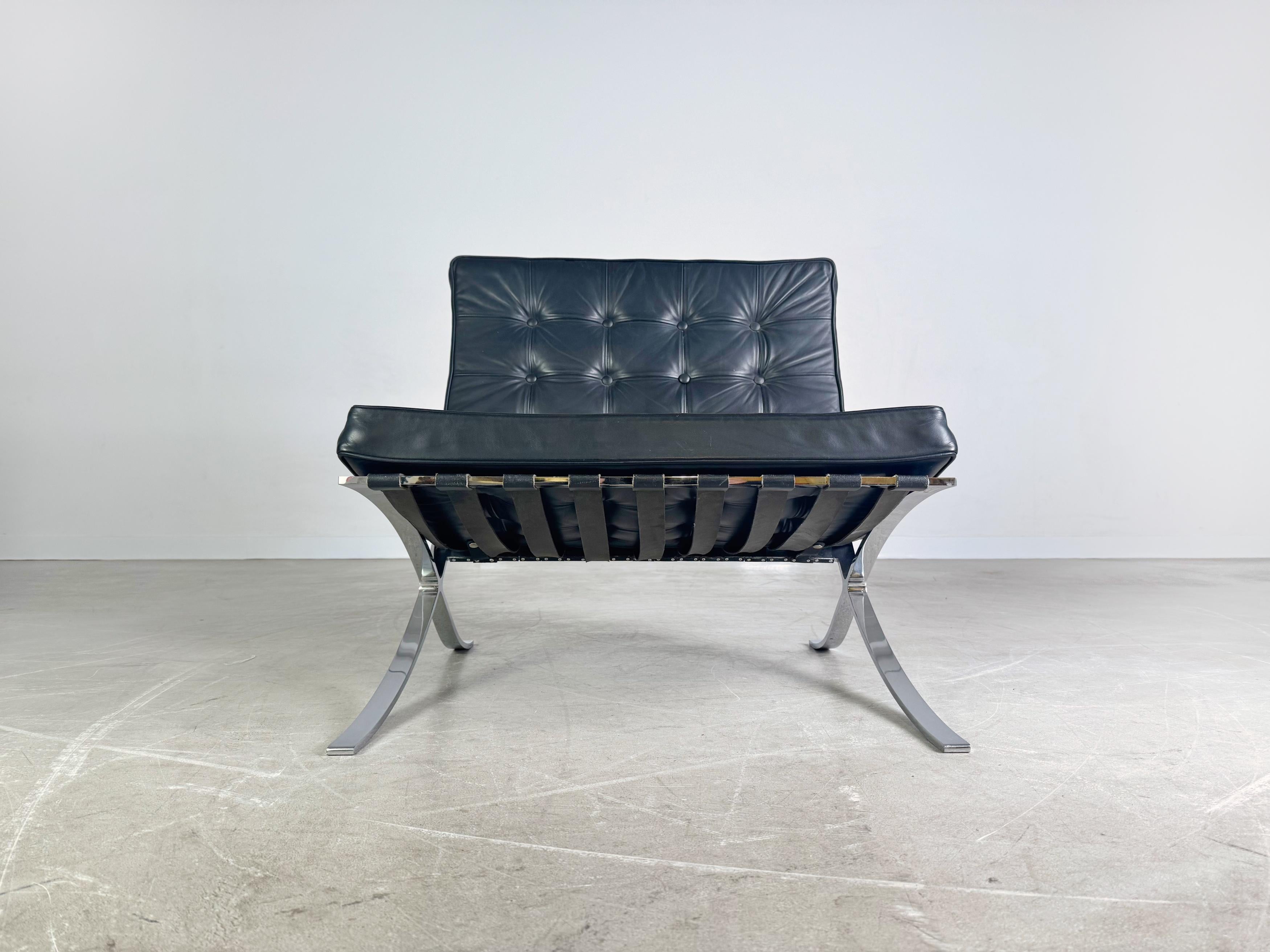 Original Knoll Intenational Barcelona Stuhl Mies van der Rohe II (Moderne der Mitte des Jahrhunderts) im Angebot