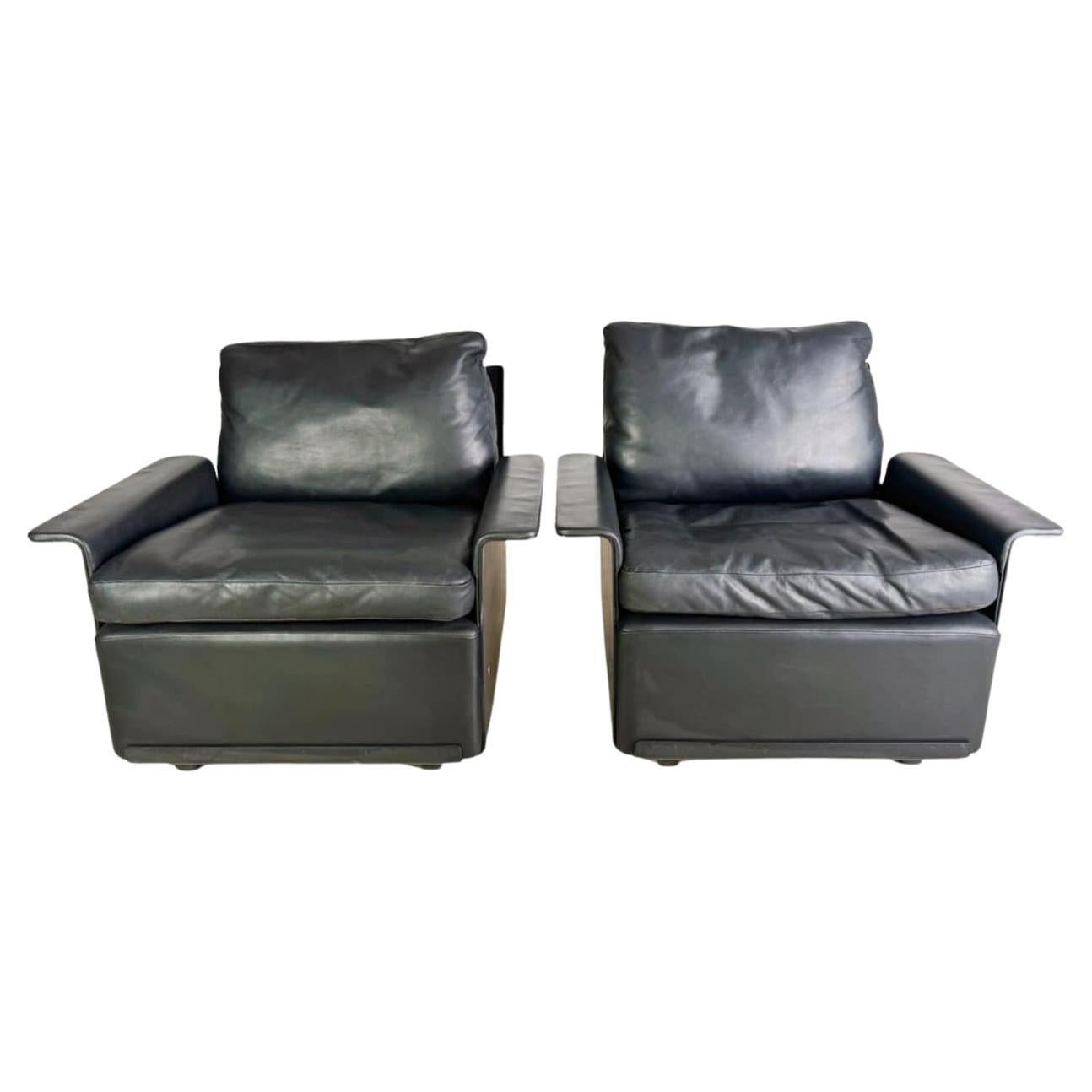 2x Dieter Rams Midcentury Sessel RZ 62 Vitsoe 620 schwarz