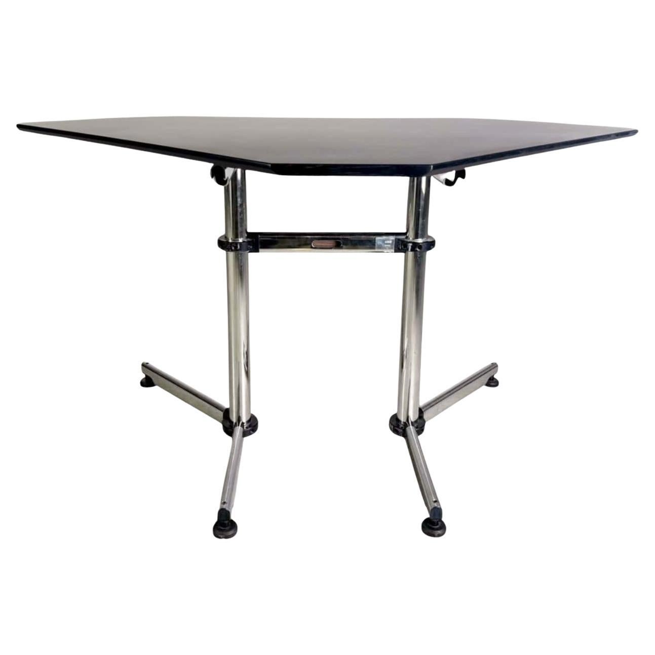 Original USM Haller Eck-Schreibtisch Kitos M Plus schwarz Eiche