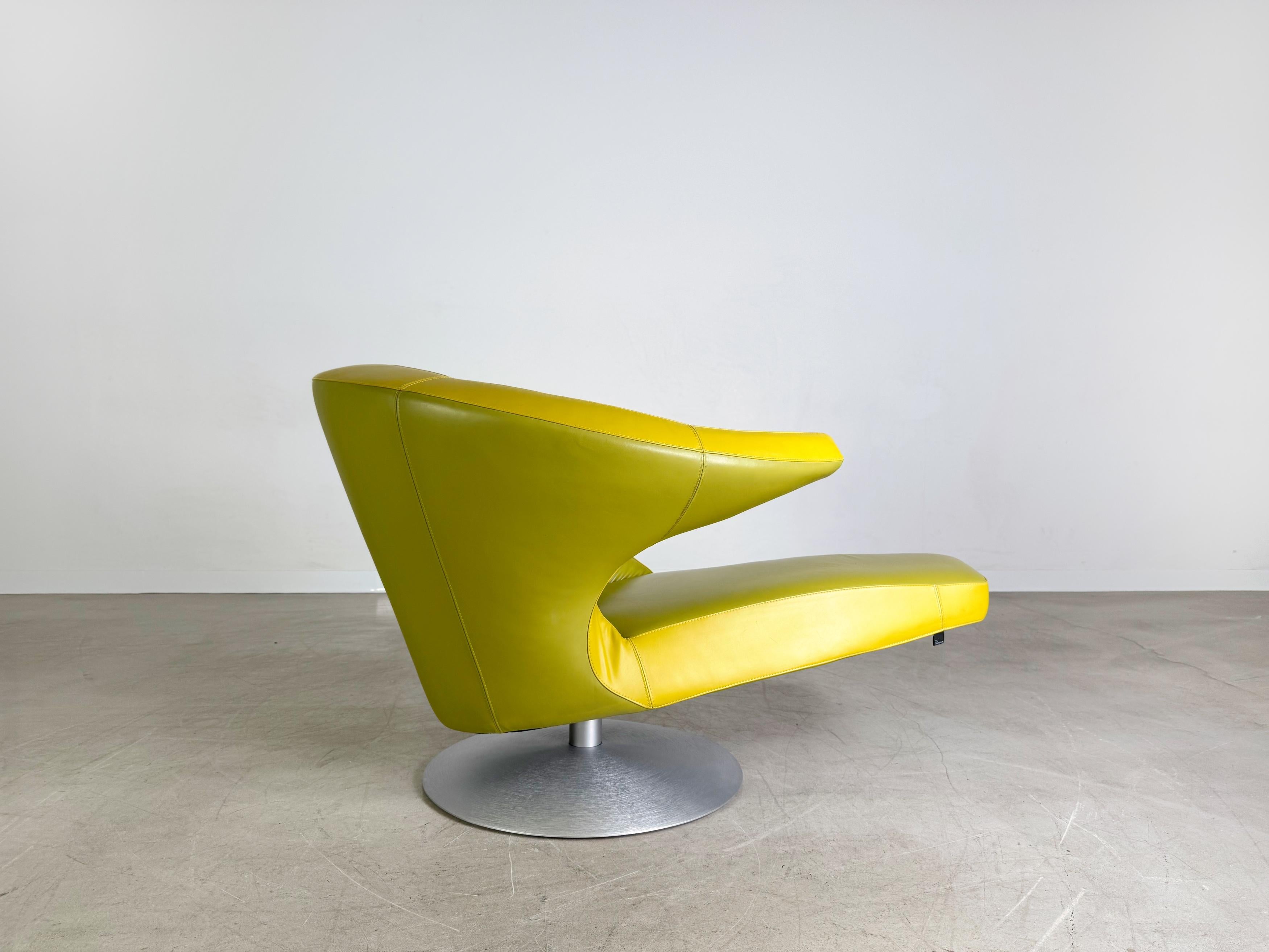 Original Leolux Parabolica Sessel Stefan Heiliger grün Design (21. Jahrhundert und zeitgenössisch) im Angebot