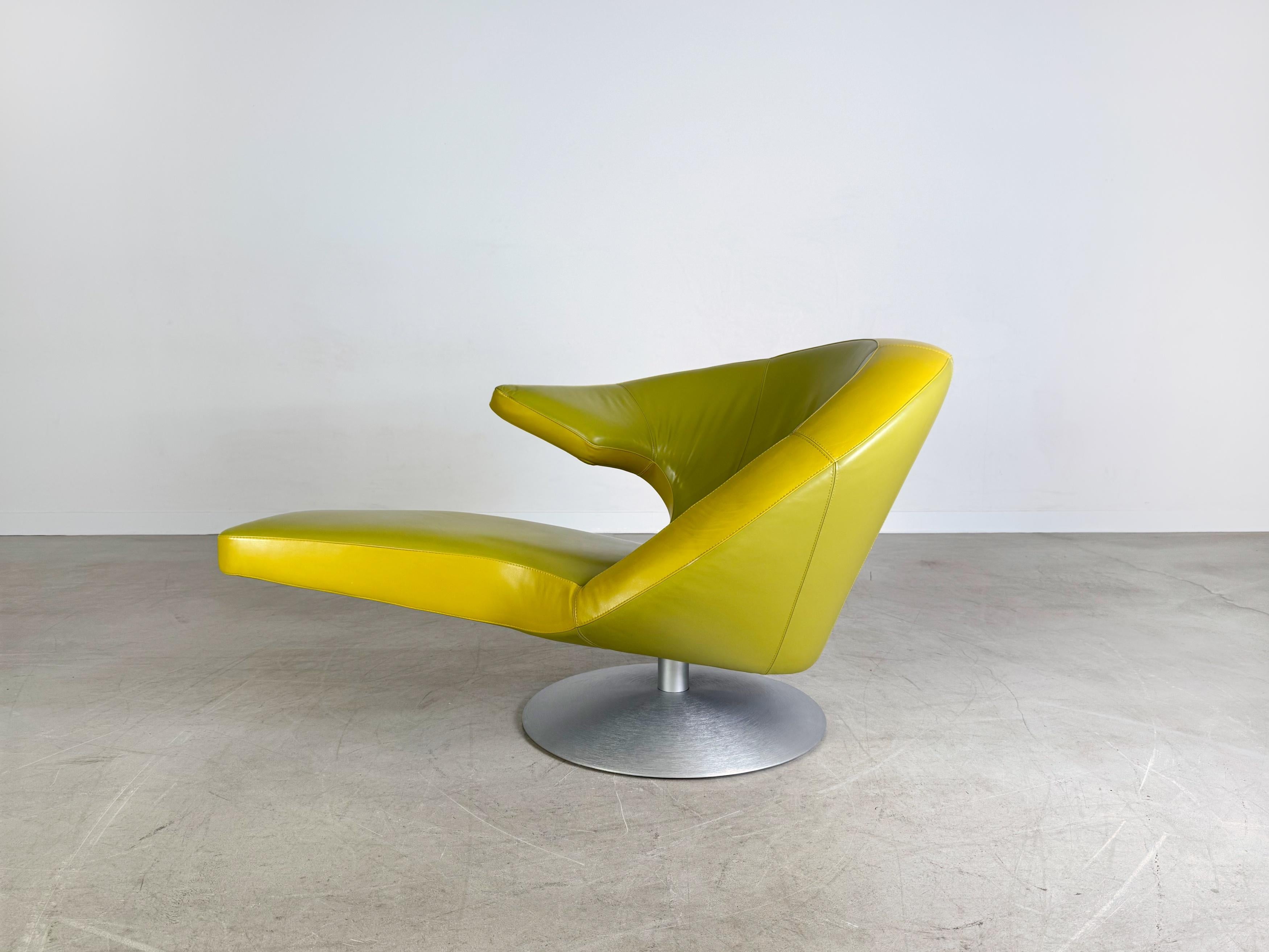 Original Leolux Parabolica Sessel Stefan Heiliger grün Design (Niederländisch) im Angebot