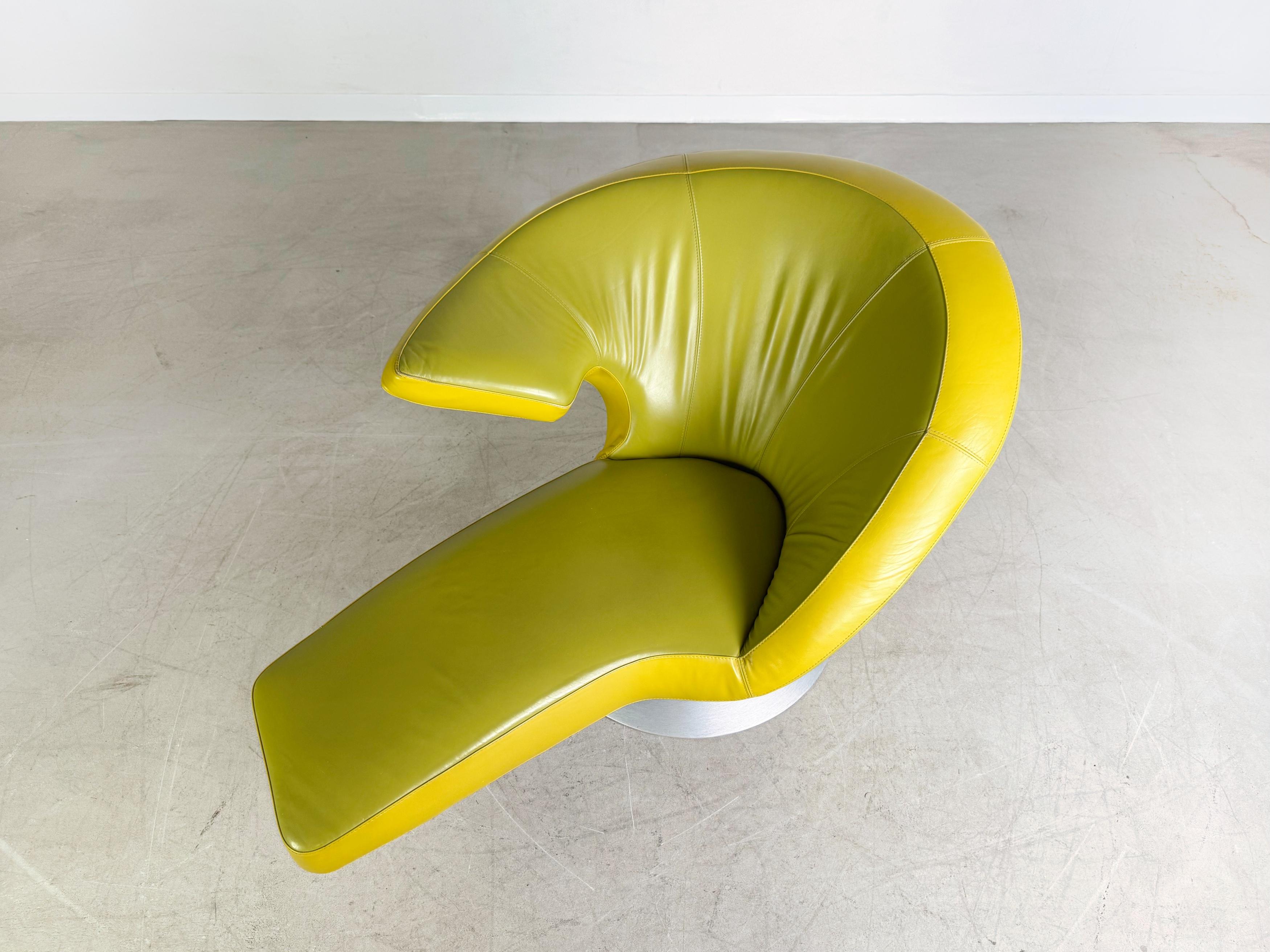 Original Leolux Parabolica Sessel Stefan Heiliger grün Design im Angebot 1
