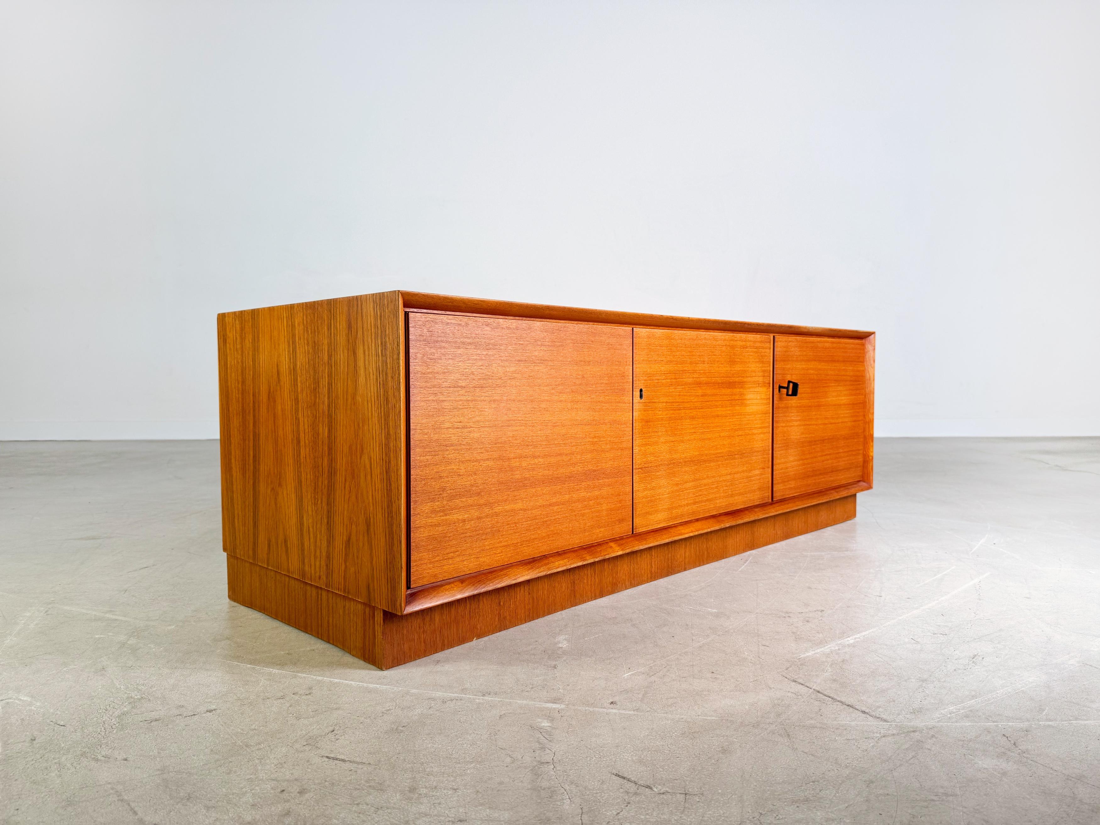 Mid-20th Century Original WK Möbel Midcentury Sideboard Teak Lowboard Kommode For Sale