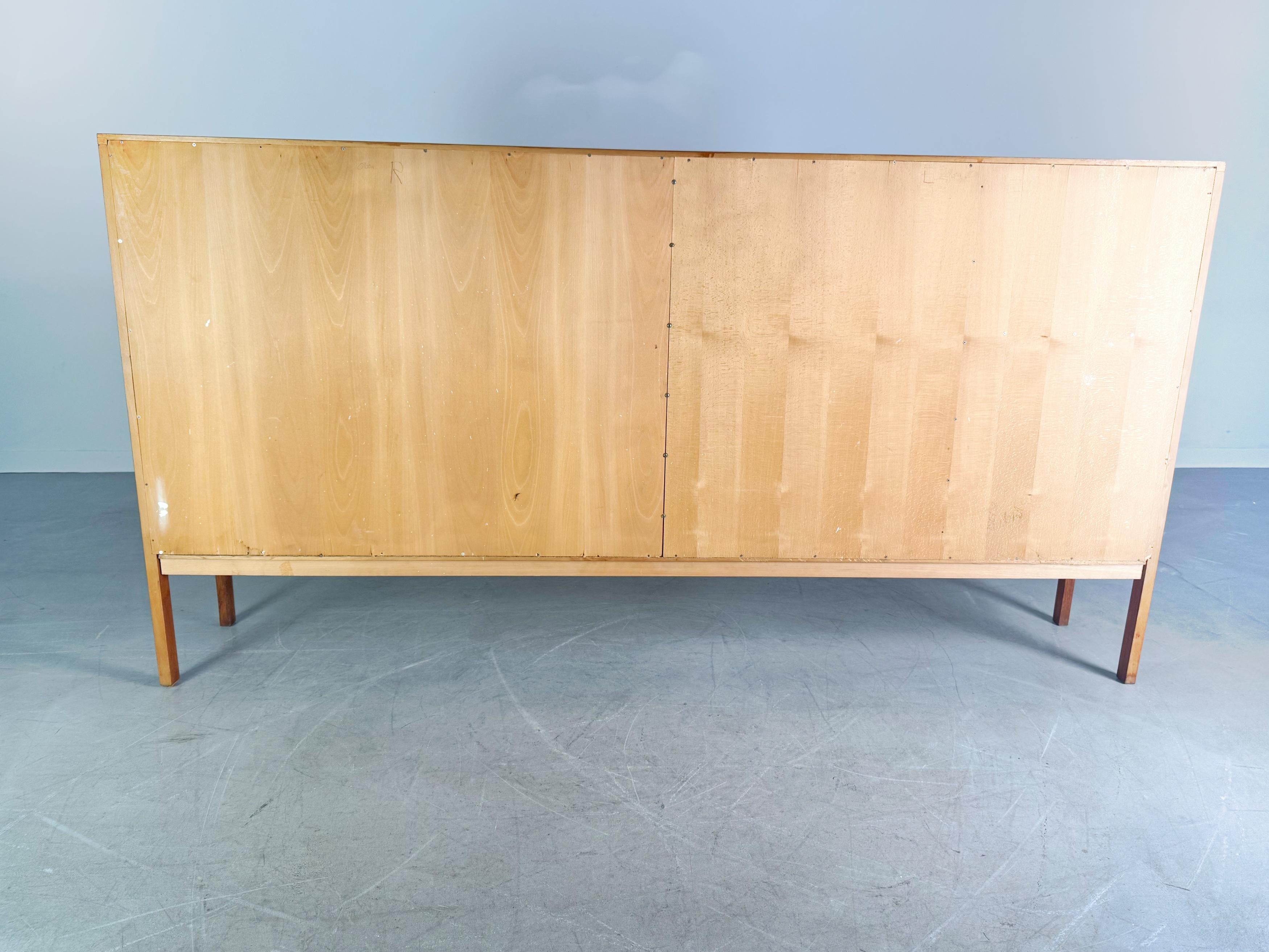 Original XXL Leo Bub Midcentury Highboard Teak Sideboard 1970 For Sale 4