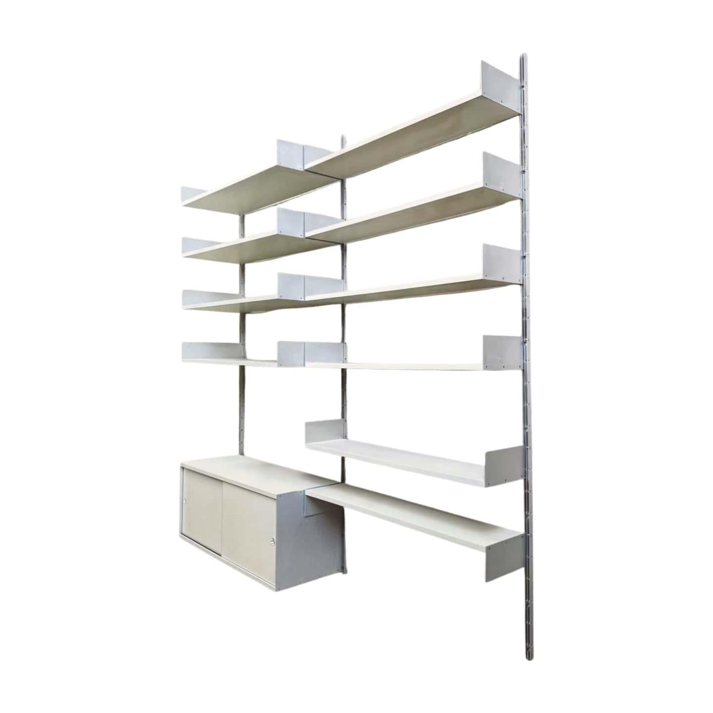 Mid-Century Modern Original Dieter Rams Wandregal 606 Vitsoe weiß Design Bauhaus For Sale