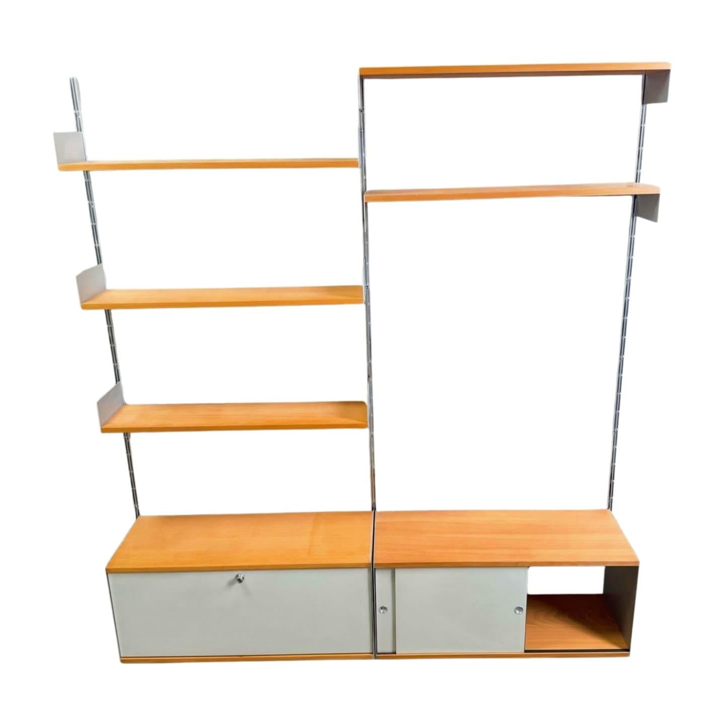 German Original Dieter Rams Wandregal 606 Vitsoe Holz Design Bauhaus For Sale