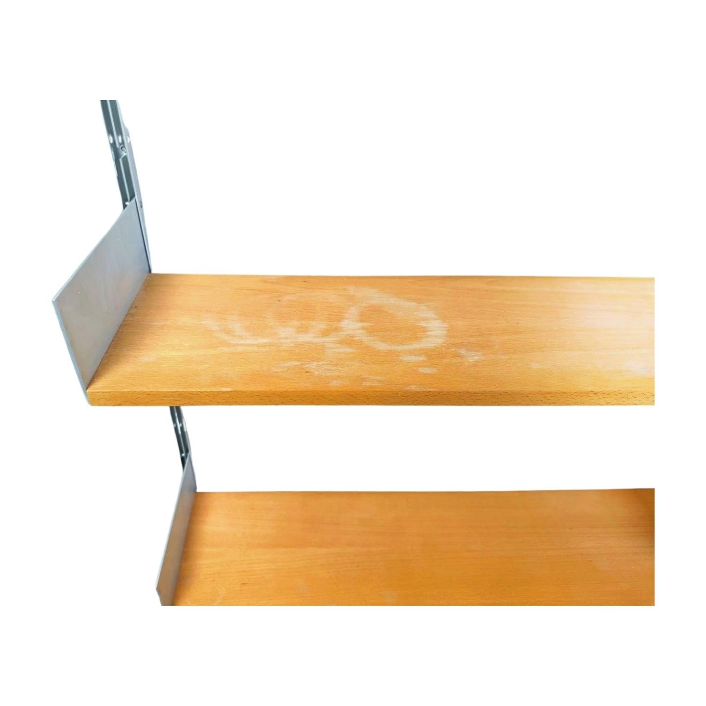 Mid-Century Modern Original Dieter Rams Wandregal 606 Vitsoe Holz Design Bauhaus For Sale