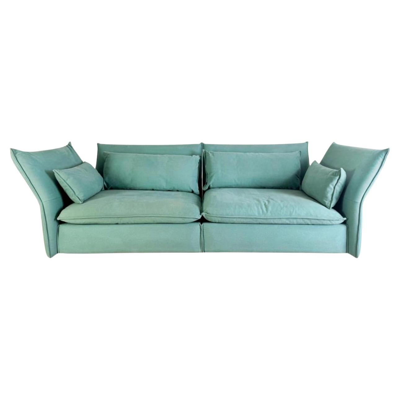 Original Vitra Mariposa Dreisitzer Sofa türkis Design Couch Büro