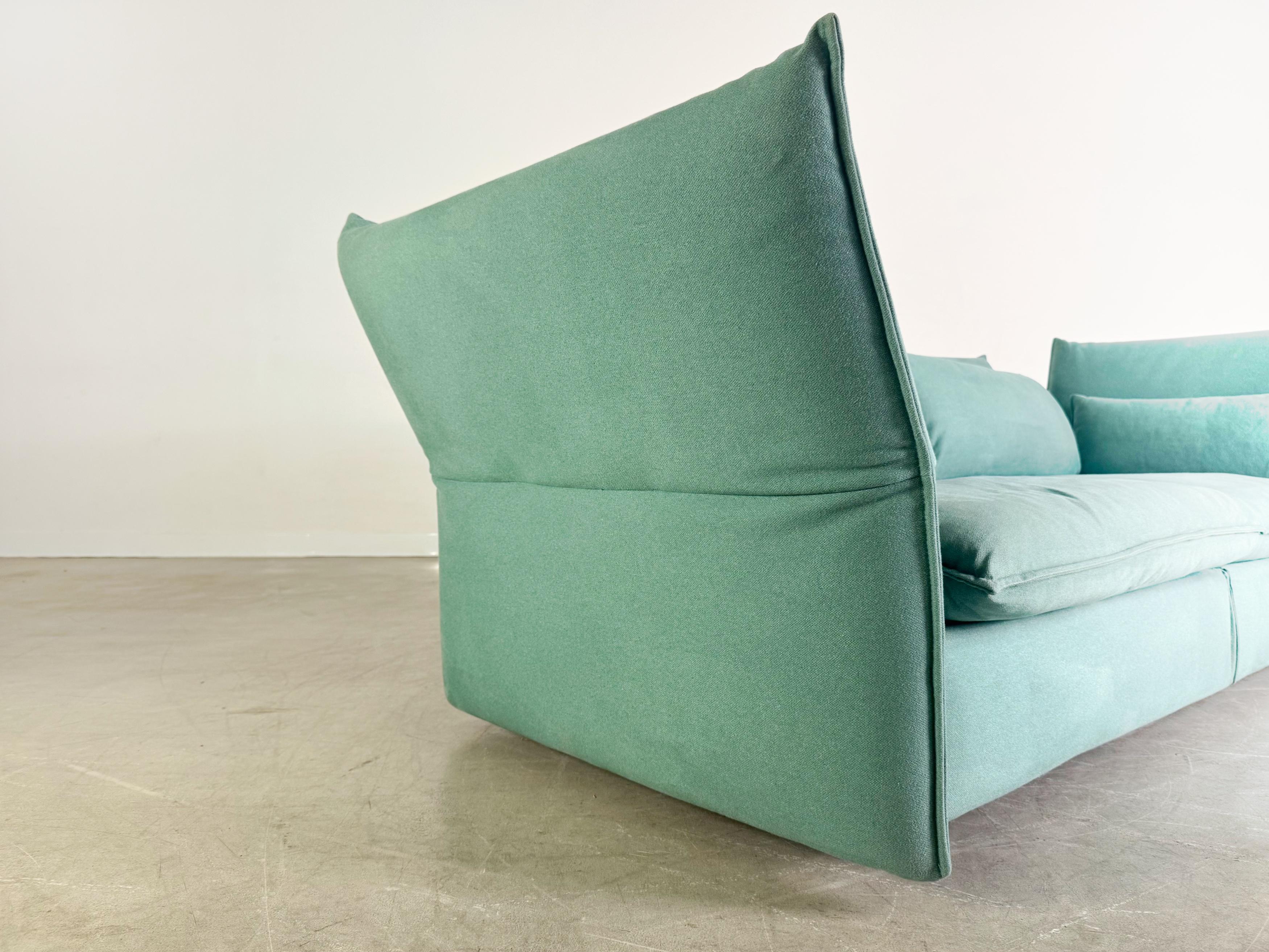 Original Vitra Mariposa Dreisitzer Sofa türkis Design Couch Büro (Stoff) im Angebot