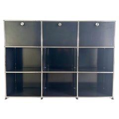 Original USM Haller Sideboard 3x3 Kommode Design Regal schwarz