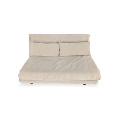 Original Ligne Roset Multy Sofa Schlafcouch aus Wildleder, beige