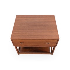 Midcentury-Beistelltisch Erik Brouer aus Teakholz, Vintage-Nachttisch, 1960
