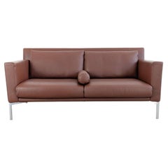 Original Walter Knoll Jason Sofa, Zweisitzer, Leder li