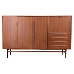 Original Midcentury Schrank Heinrich Riestenpatt Teak Highboard
