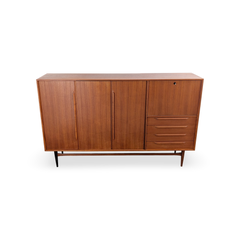 Original Midcentury Schrank Heinrich Riestenpatt Teak Highboard