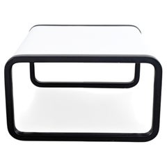4 tables basses Wilkhahn d'époque « Midcentury » d'origine, blanc et noir, style MCM