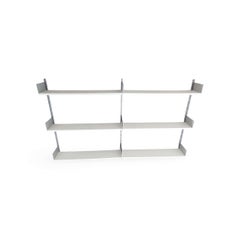 Scaffale da parete Vitsoe 606 in alluminio, modello originale di Dieter Rams della metà del secolo scorso