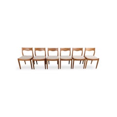 6er Set Original Midcentury Stühle teak danish design mcm Stuhl
