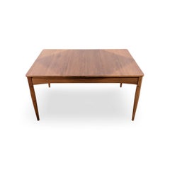 Table à manger vintage en noyer et teck laqué, des années 70, d'origine