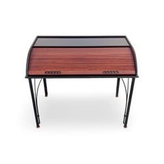 Ligne Roset Vintage Sekretär Schreibtisch Rollladentisch 90er