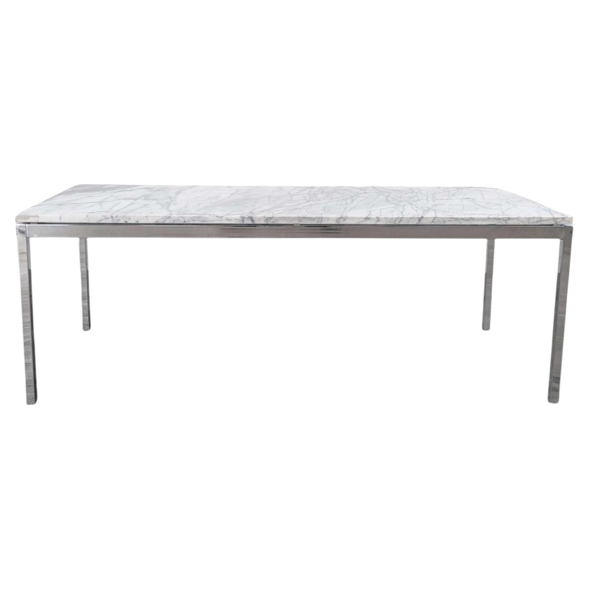 Florence Knoll, Knoll Original Vintage Couchtisch Marmor Chrom Gestell Midcentury