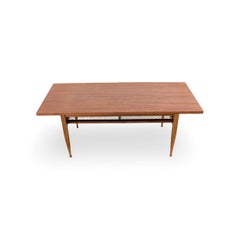 Trioh Couchtisch Teak Vintage 60er Dänemark Rattan Original