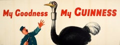 Original-Vintage-Werbeplakat „My Goodness My Guinness“ – Strauß, John Gilroy