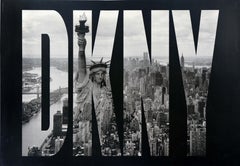 Original-Vintage-Werbeplakat DKNY Donna Karan New York Mode LVMH