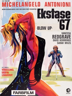 Original Vintage Movie Poster Blow Up Ekstase 67 Hans Braun Model Photo Shoot