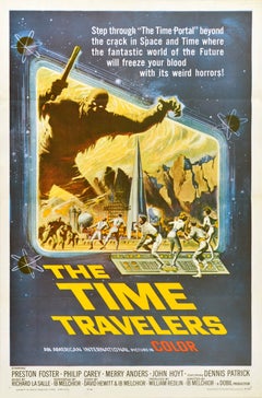 Original Vintage Movie Poster The Time Travelers SciFi Ib Melchior Foster Carey