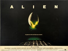 Original Vintage Science Fiction Movie Poster Alien Ridley Scott UK SciFi